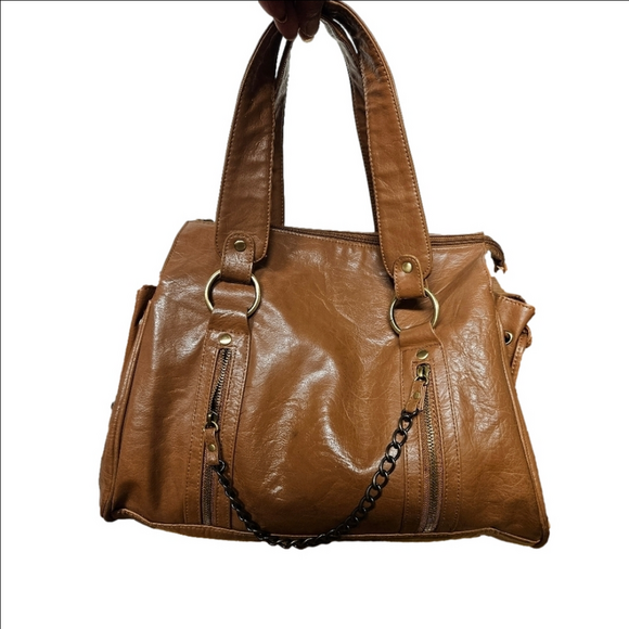 Aldo Handbags - Aldo Caramel Synethetic Satchel Bag